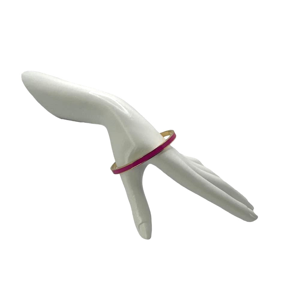 KATE SPADE New York RISE ABOVE Idiom Pink Enamel Bangle Bracelet