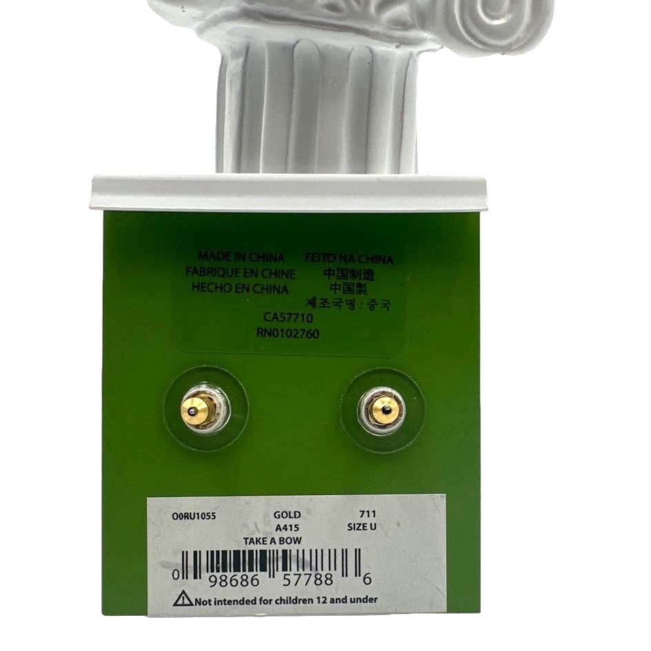 KATE SPADE New York Green Take a Box Earrings