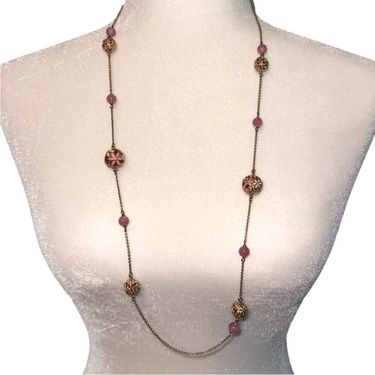 Kate Spade ‘at first blush’ wallflower long necklace