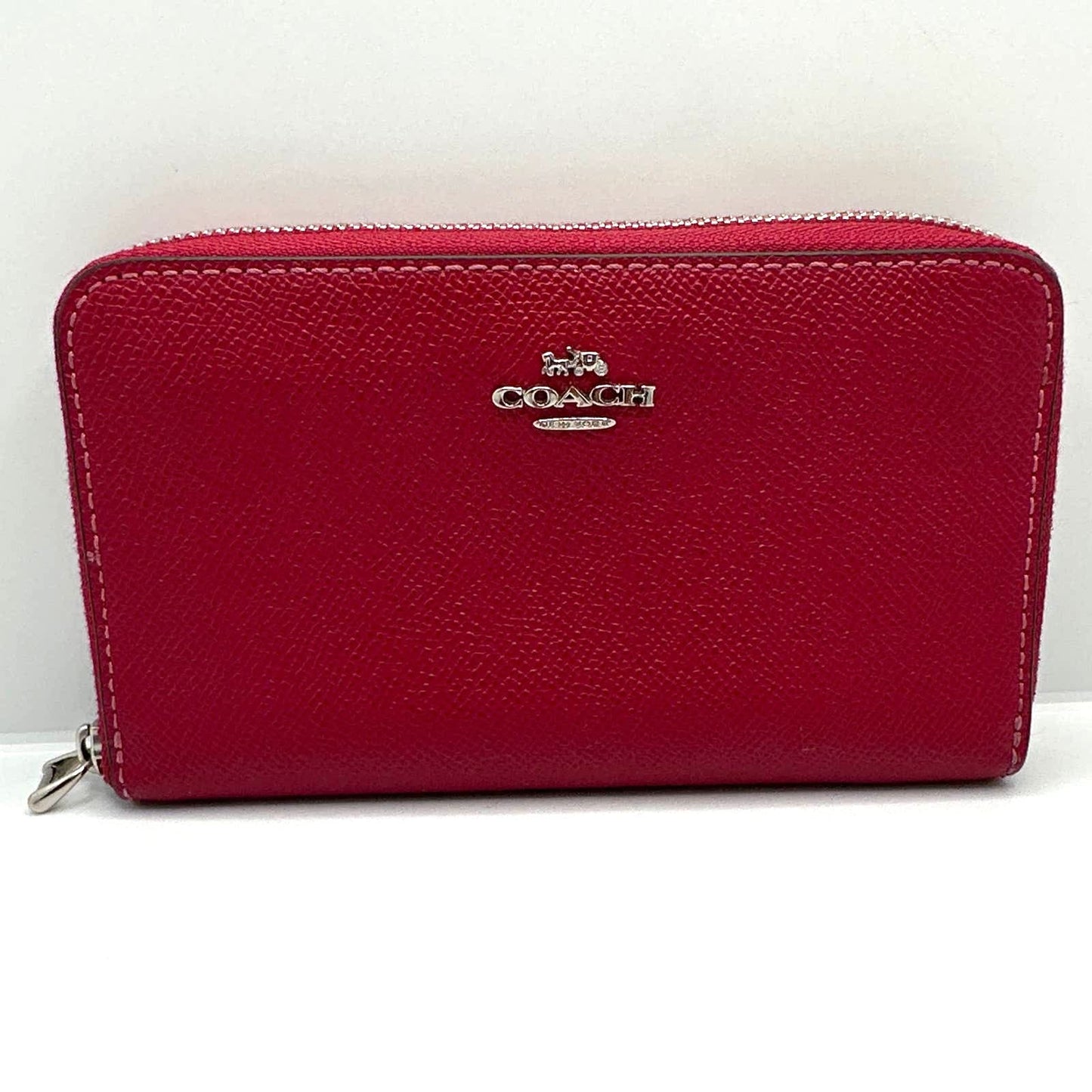 COACH Red Zip Around Wallet