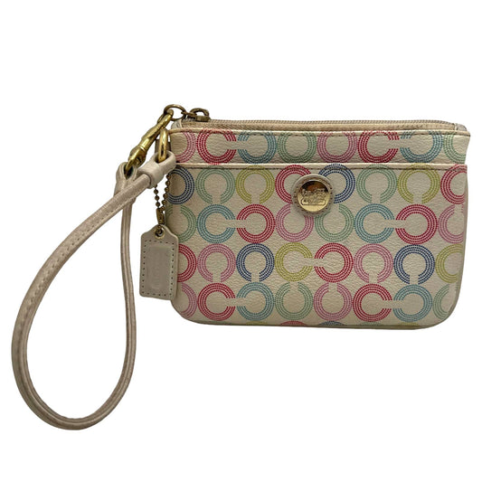 COACH Multi-color Signature Wristlet