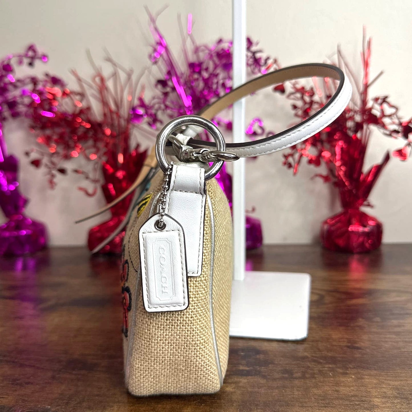 y2k COACH Vintage Bumble Bee Floral Mini Bag Demi