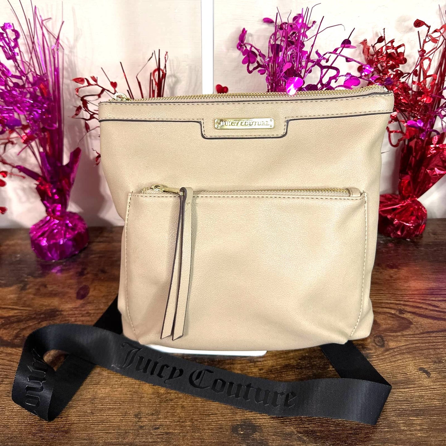 JUICY COUTURE Tan / Beige Crossbody