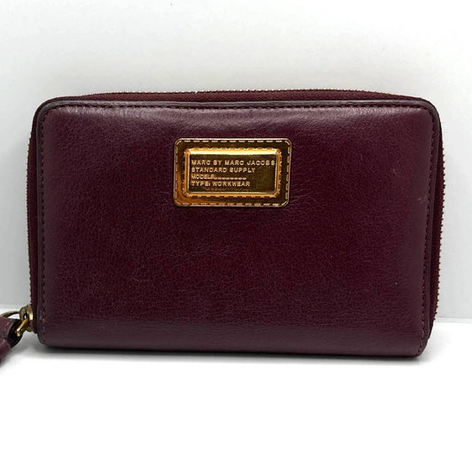 MARC by MARC JACOBS Dark Burgundy Zip Around wallet