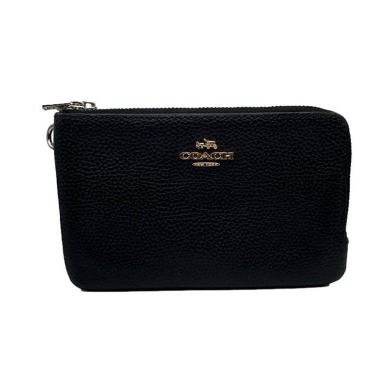 COACH Black Pouch with Card Holder