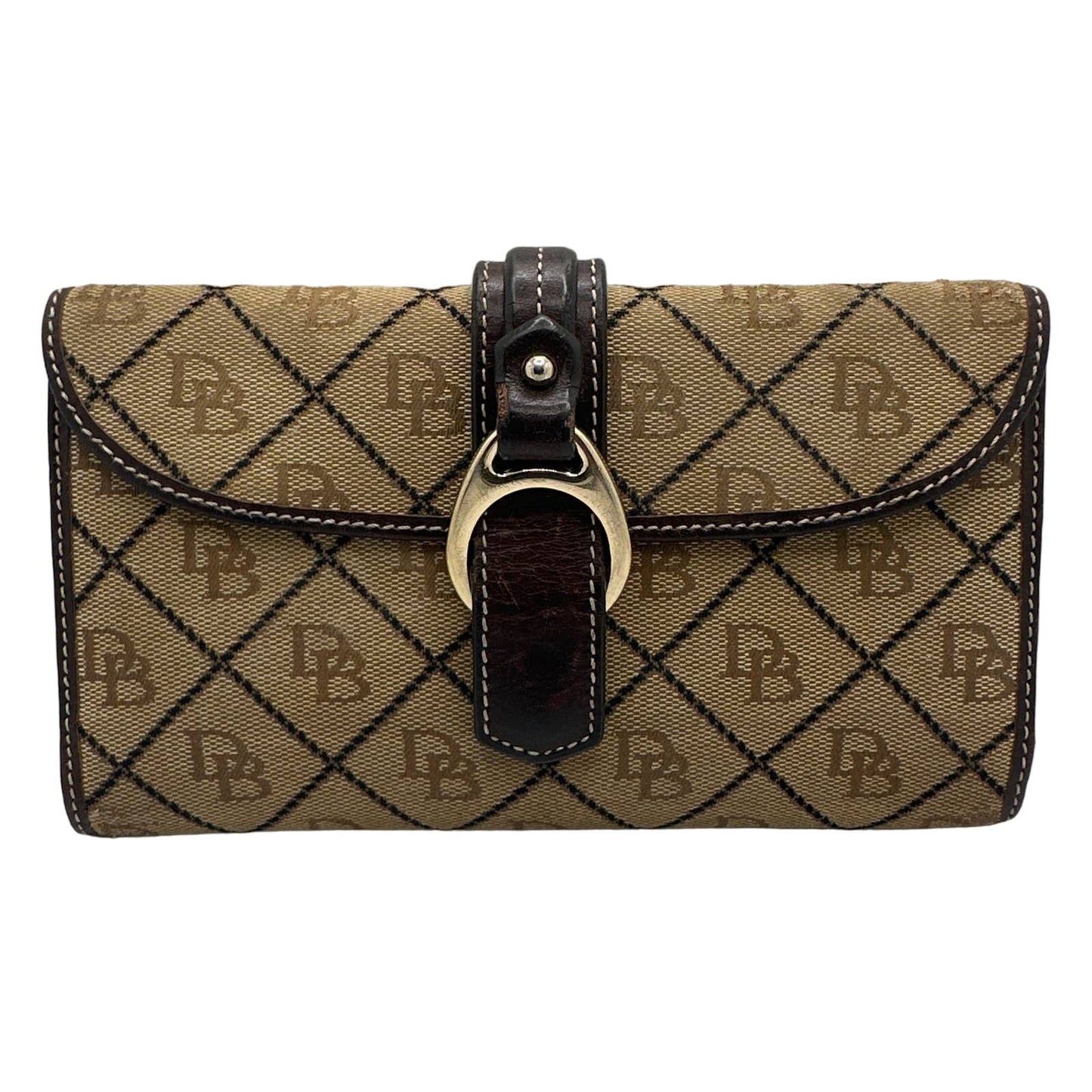 DOONEY & BOURKE Brown Signature Canvas Wallet