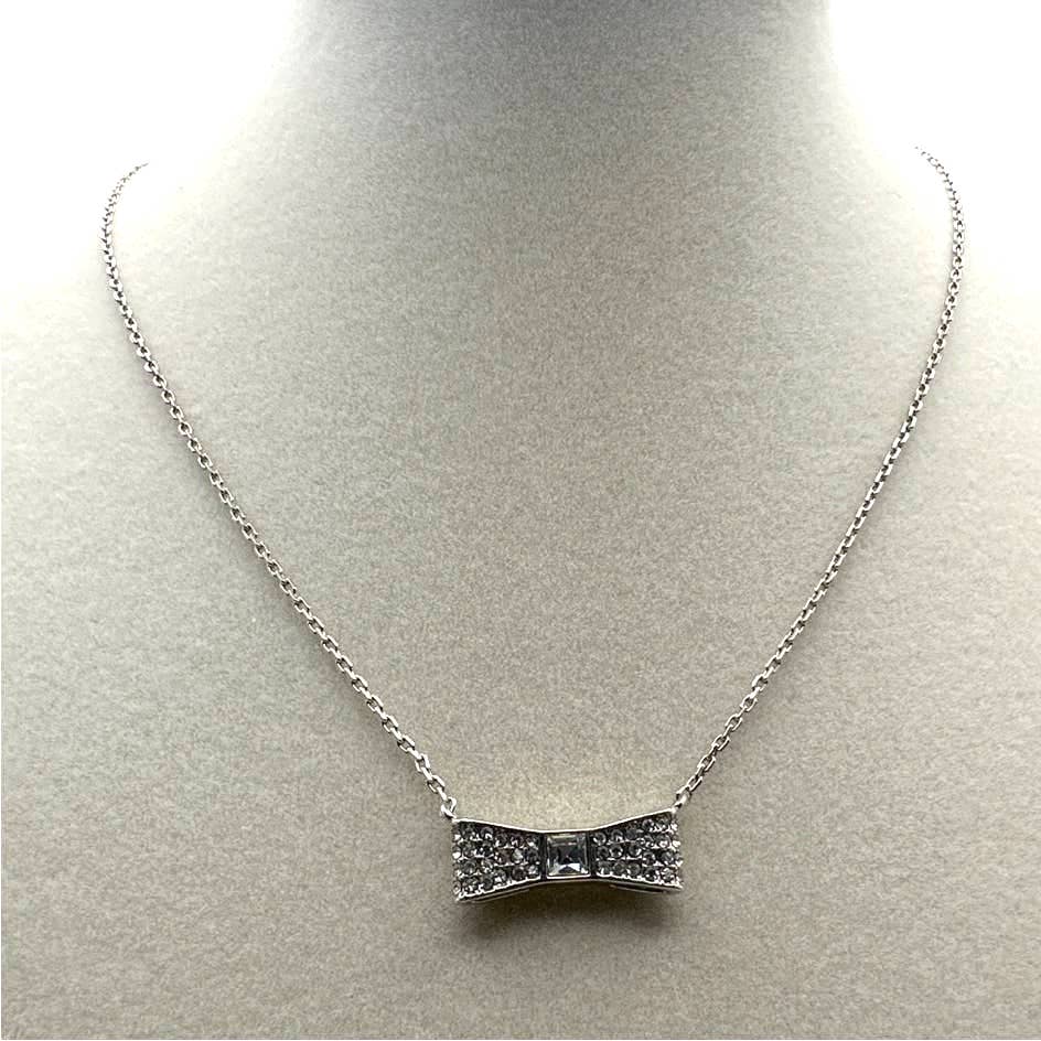 KATE SPADE New York Ready Set Bow Pave Bow Mini Pendant Necklace