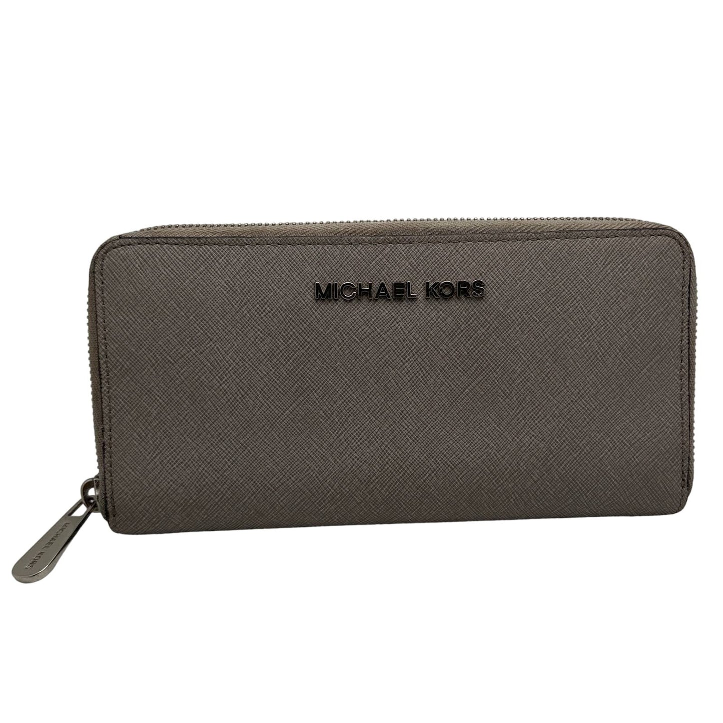 MICHAEL KORS Gray Zip Around Wallet