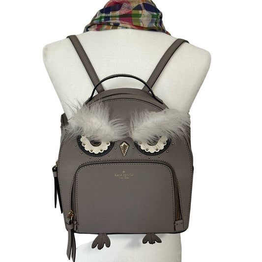 KATE SPADE New York Star Owl Tomi Cityscape Grey Backpack