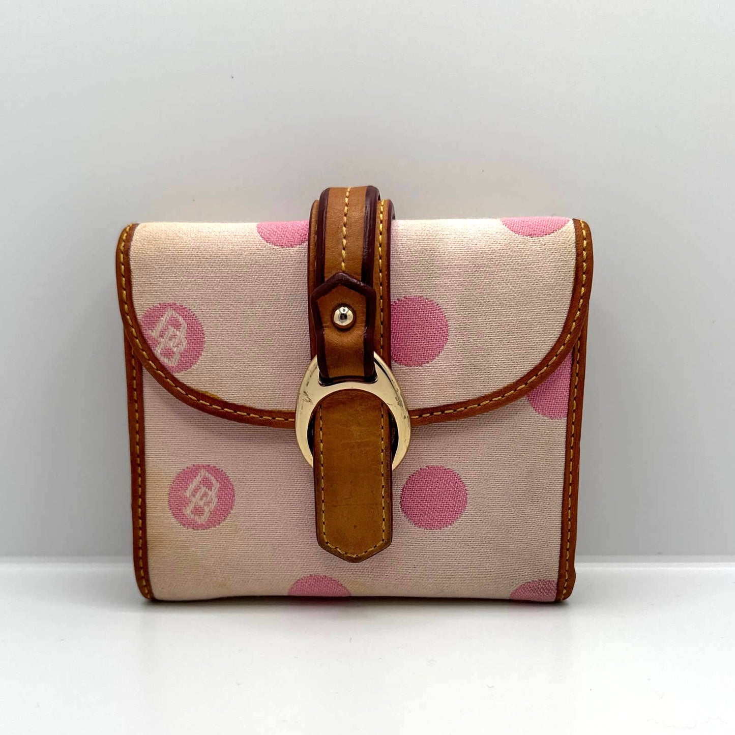 DOONEY & BOURKE Pink Dot Canvas Wallet