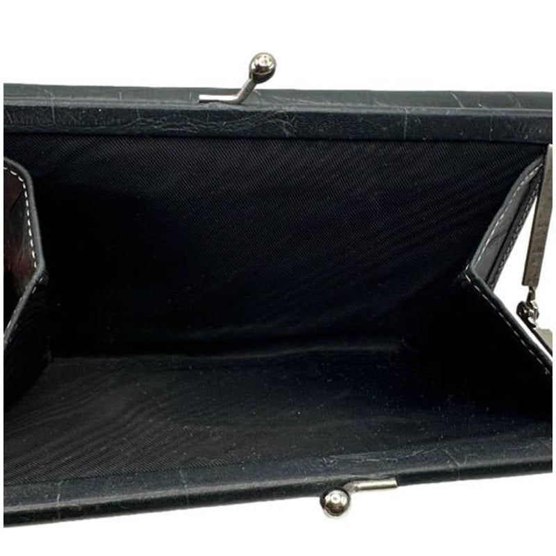 Vintage DOONEY & BOUKE y2k Black Kisslock Wallet