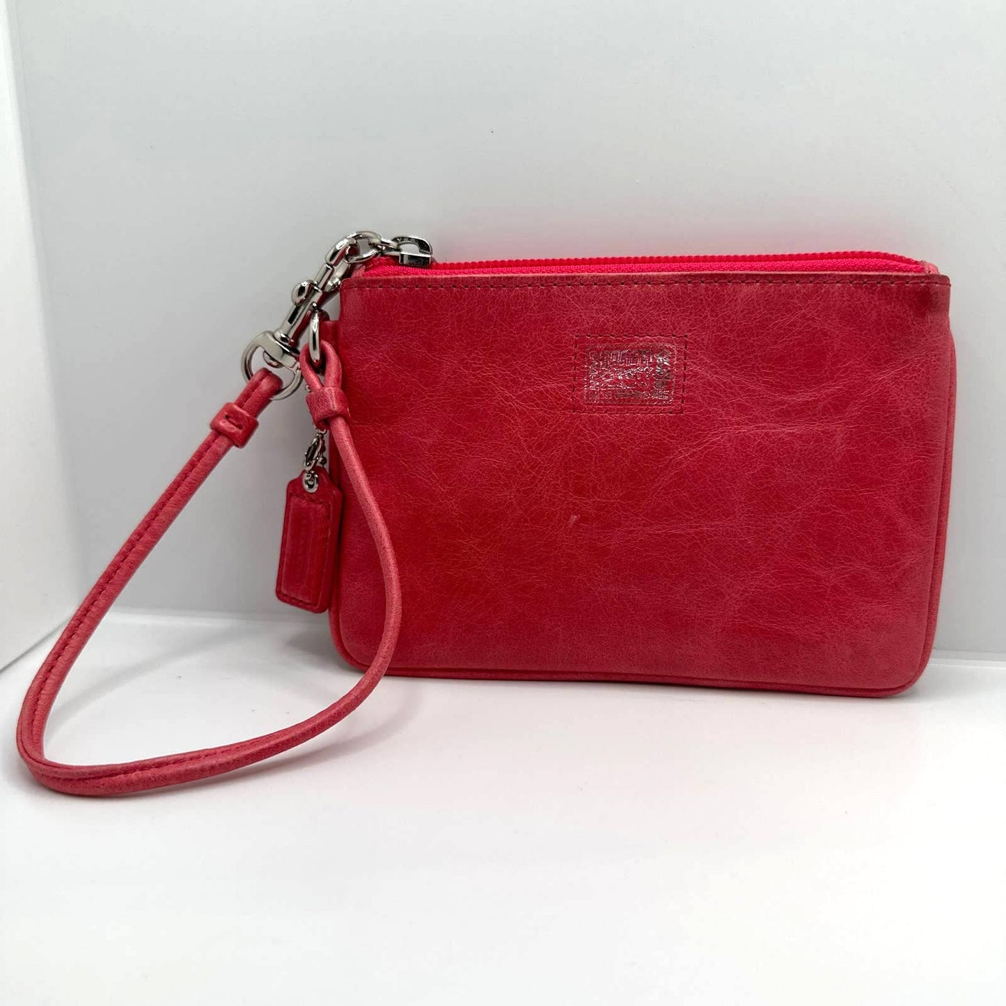 COACH Poppy Fuchsia / Barbiecore Pink Wristlet