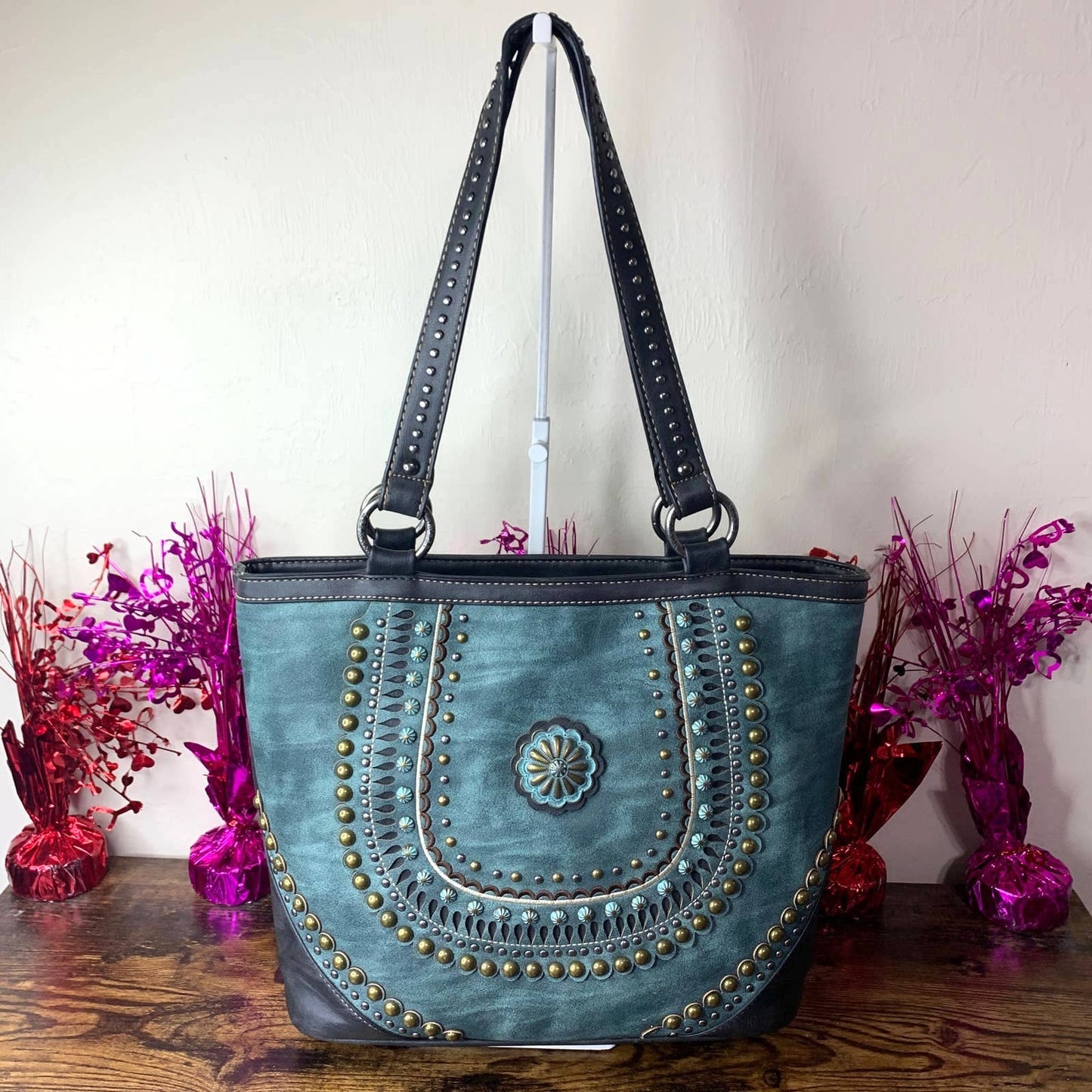 MONTANA WEST Rhinestone Studded Shoulder Bag