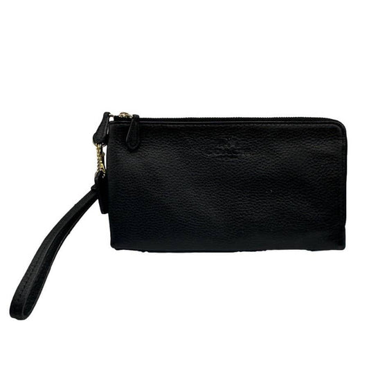 COACH Black Large Wristlet