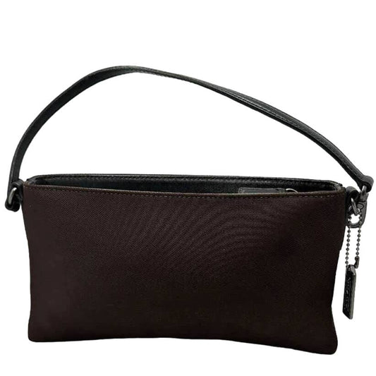 COACH Mercer Demi Pochette Dark Brown Canvas Twill