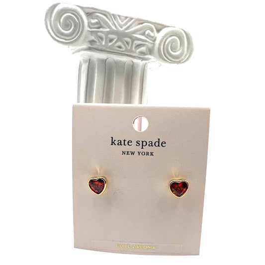 NWT KATE SPADE Romantic Rocks Heart Shape New York Earrings