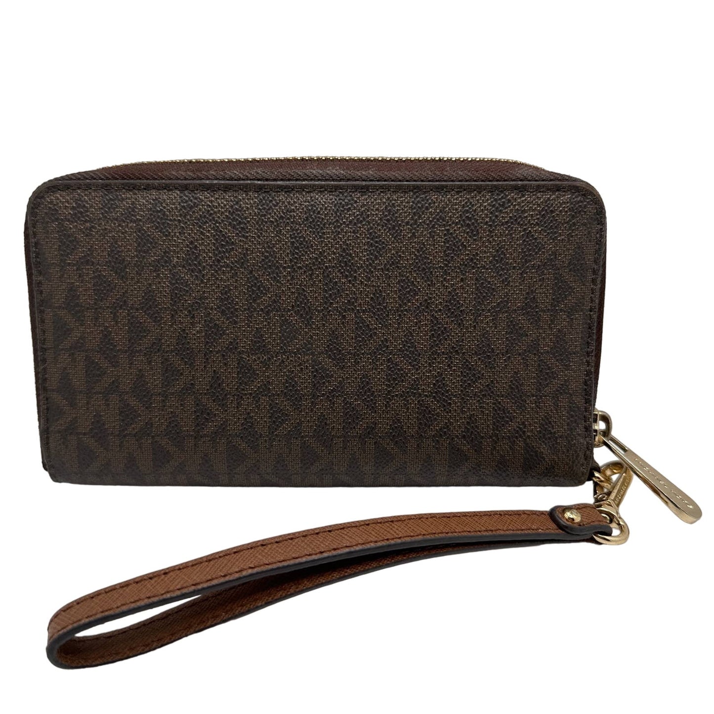 MICHAEL KORS Brown Signature Jet Set Wallet