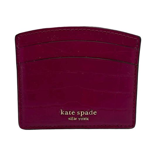 KATE SPADE New York Sylvia Croc-Embossed Cardholder