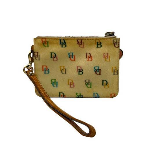 DOONEY & BOURKE Signature Multi-color Coated Canvas Wristlet